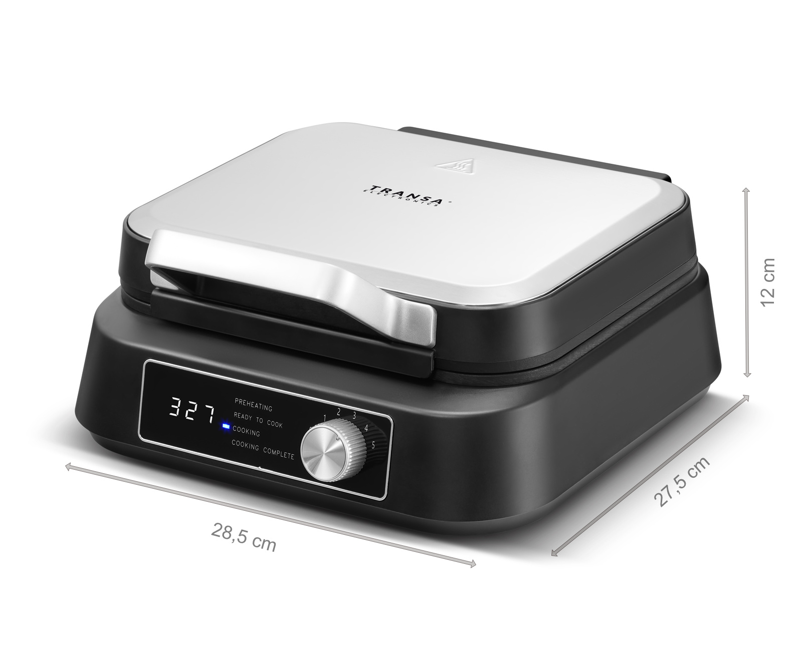 Wymiary gofrownicy SmartWaffles Transa Electronics